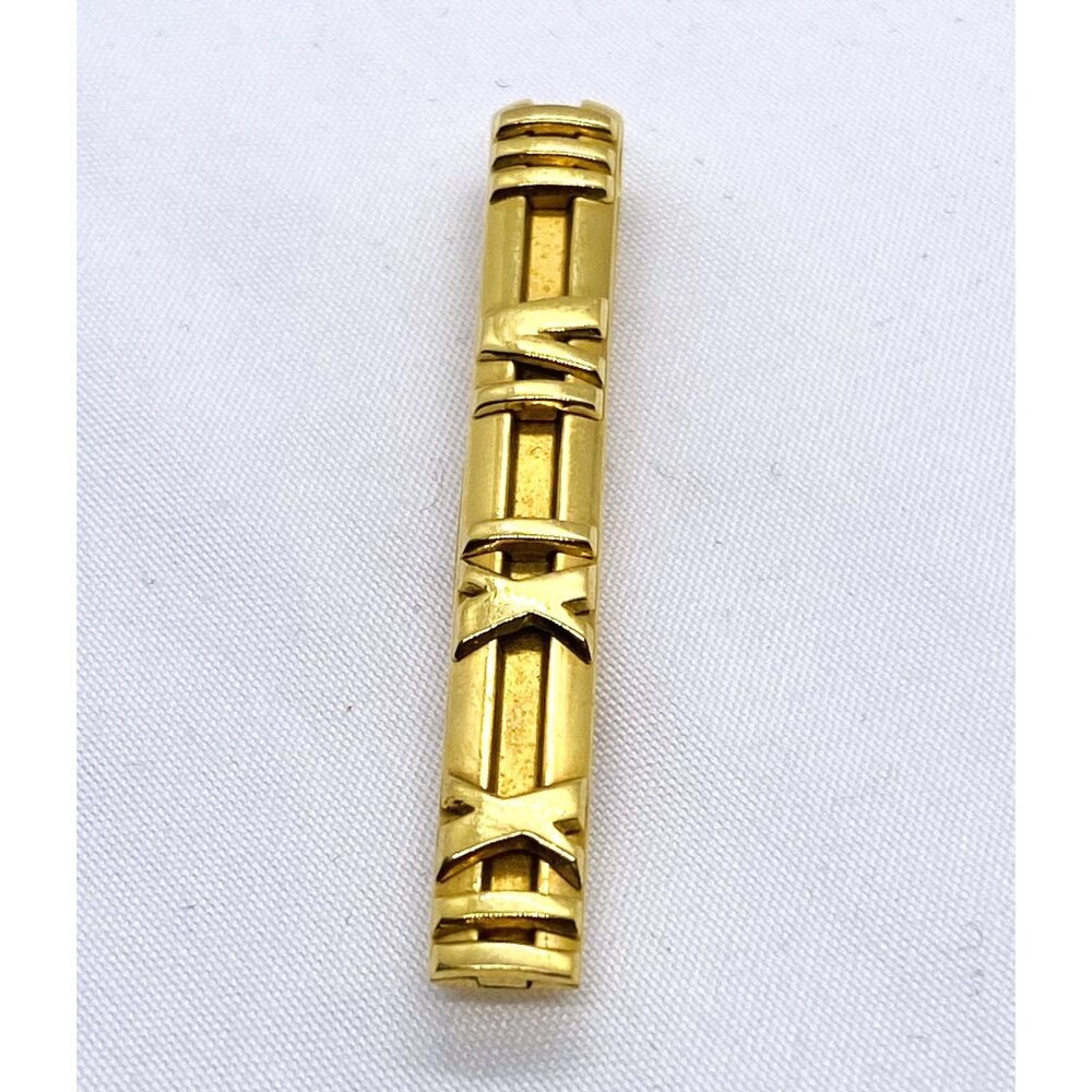 Tiffany & Co 18K Yellow Gold Atlas Roman Numeral Money Clip